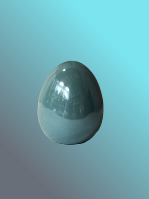 "As Is" 6" Porcelain Iridescent Easter Egg Figurine