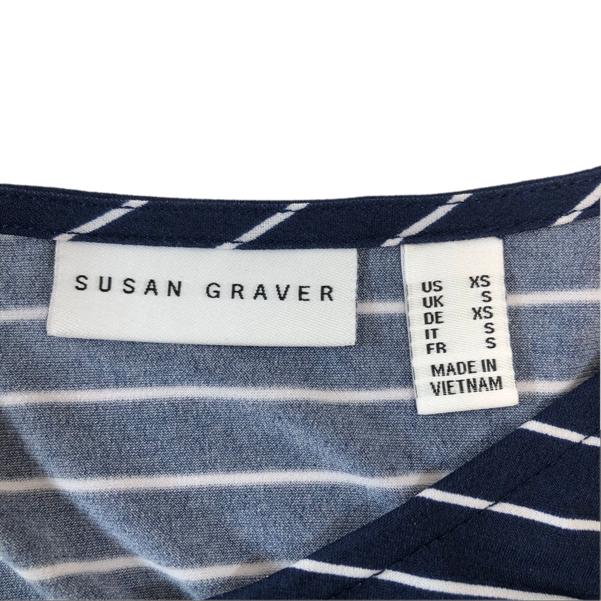 "As Is" Susan Graver Printed Liquid Knit Raglan Sleeve Top w Buttons