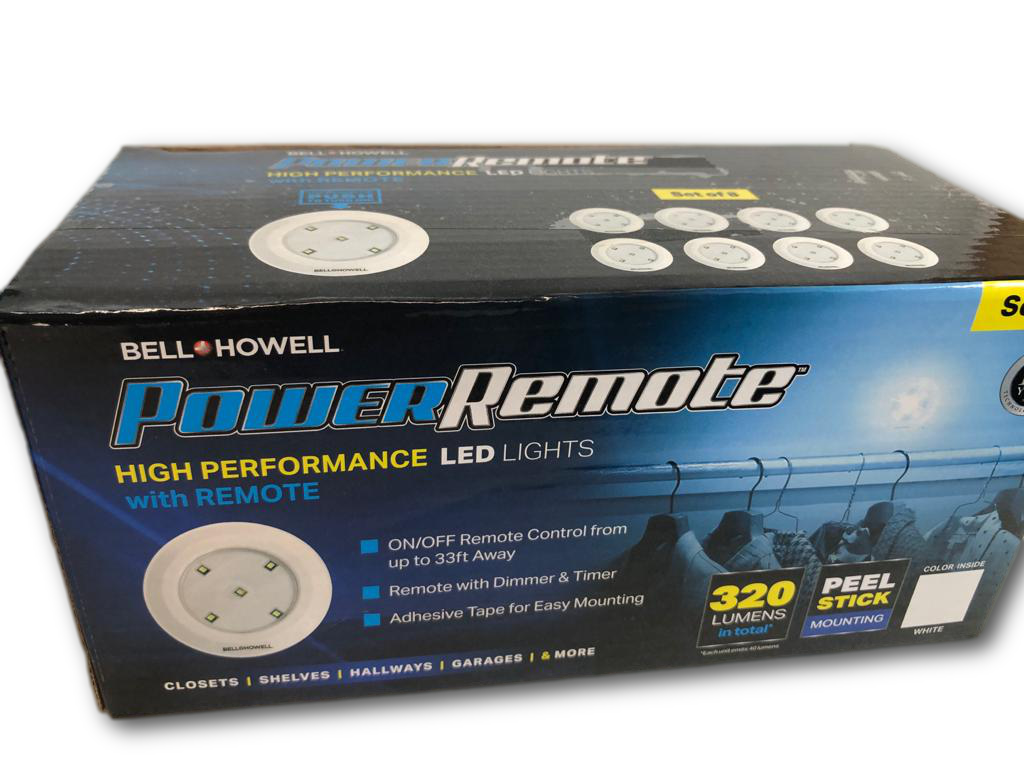 Bell & Howell Set of 8 Remote Controlled Pod Lights