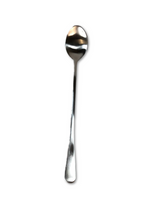 BonJour 4-Piece Stainless Steel Latte/Iced Tea Spoon Set - Elegant, Satin-Polished