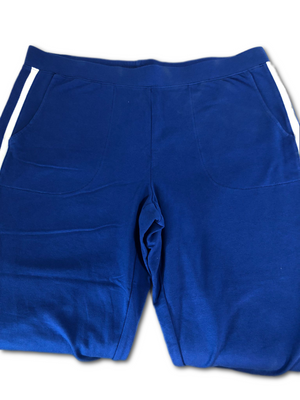 Denim & Co. Active Crop Pants with Striped Rib Side Panel