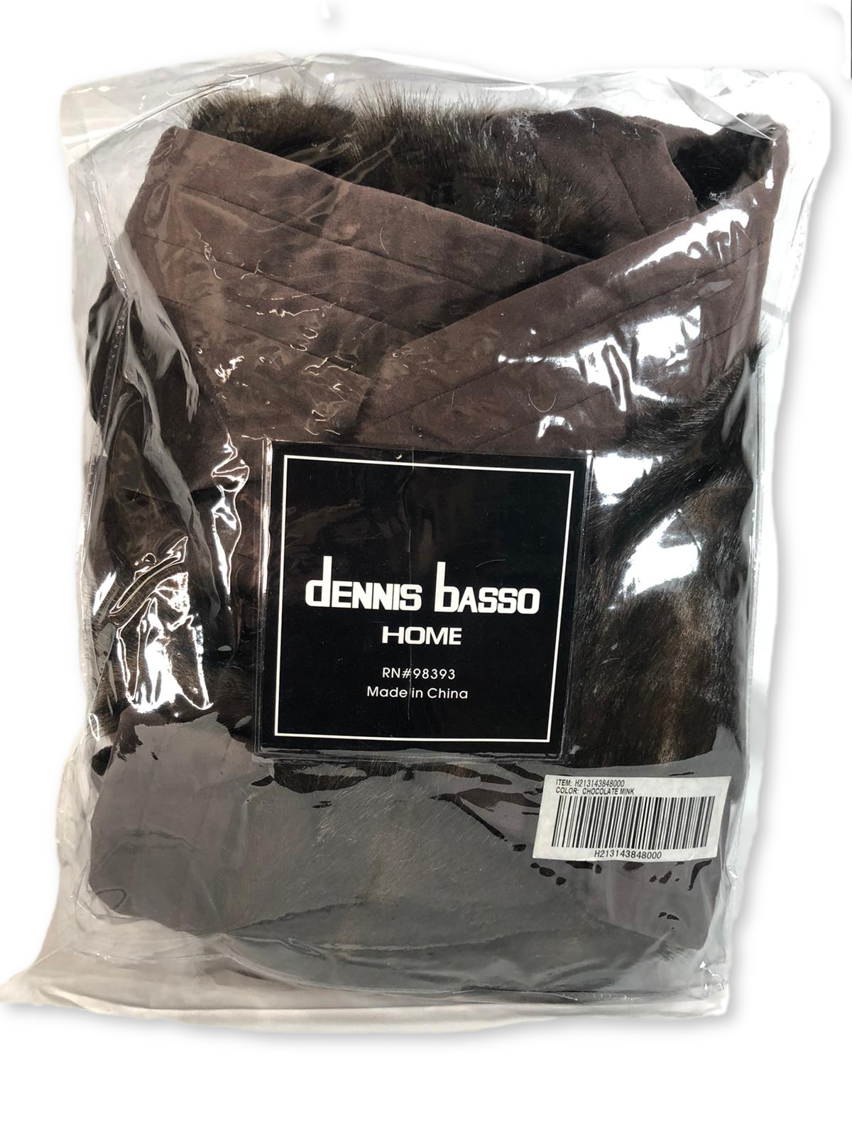 Dennis Basso Platinum 50" x 60" Faux Fur Throw w/Velvet Border