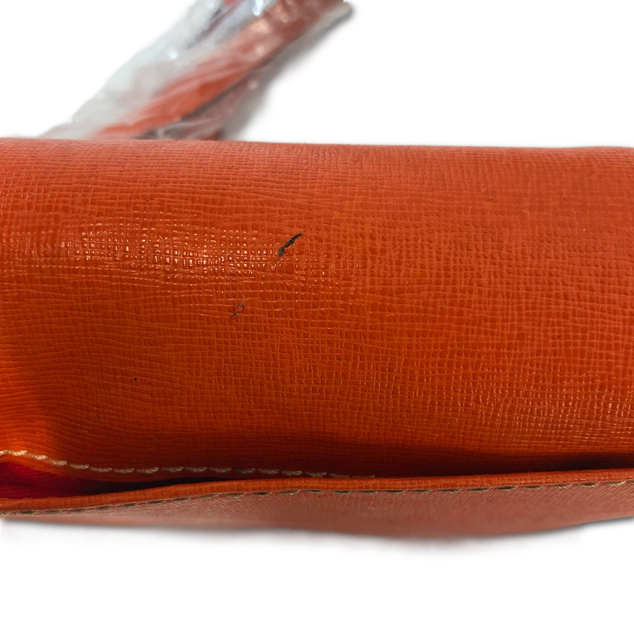 Dooney & Bourke Saffiano Leather Crossbody Bag with Tassel, Orange