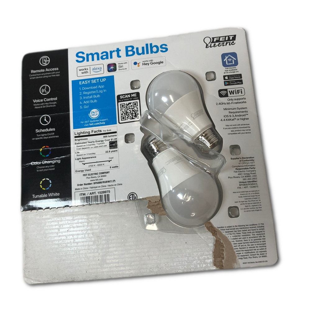 Feit Eletric Wi-Fi Smart Bulbs - 2Pack