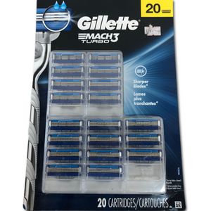 Gillette Mach3 Turbo Cartridge Refills, 19-count