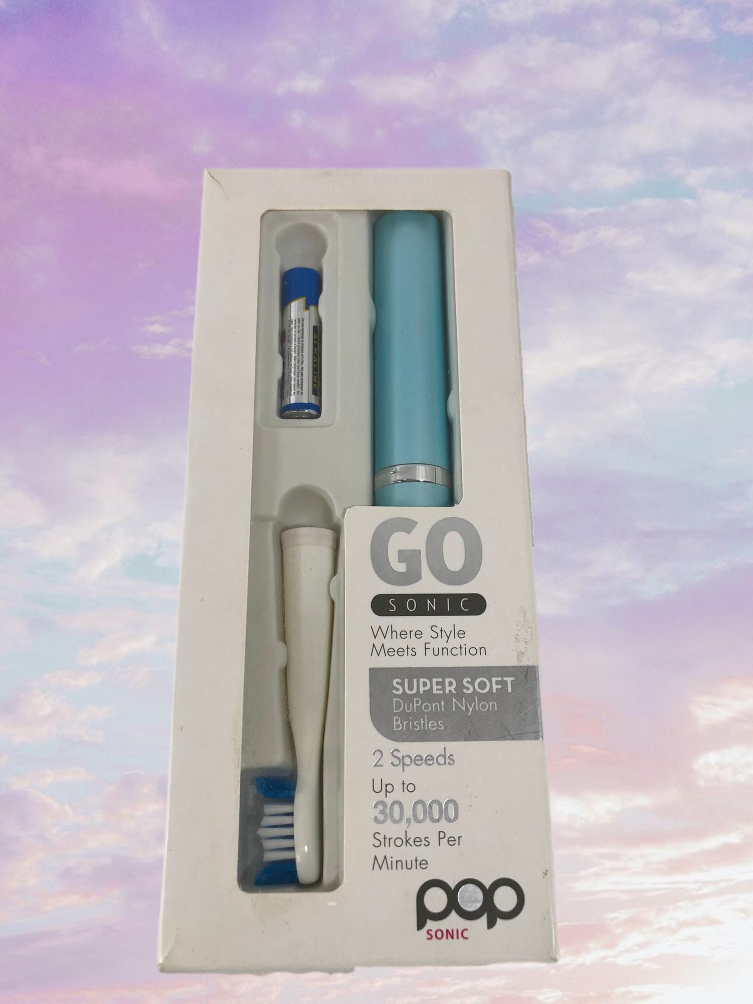 Go Sonic Pop Dental Battery Toothbrush NIB