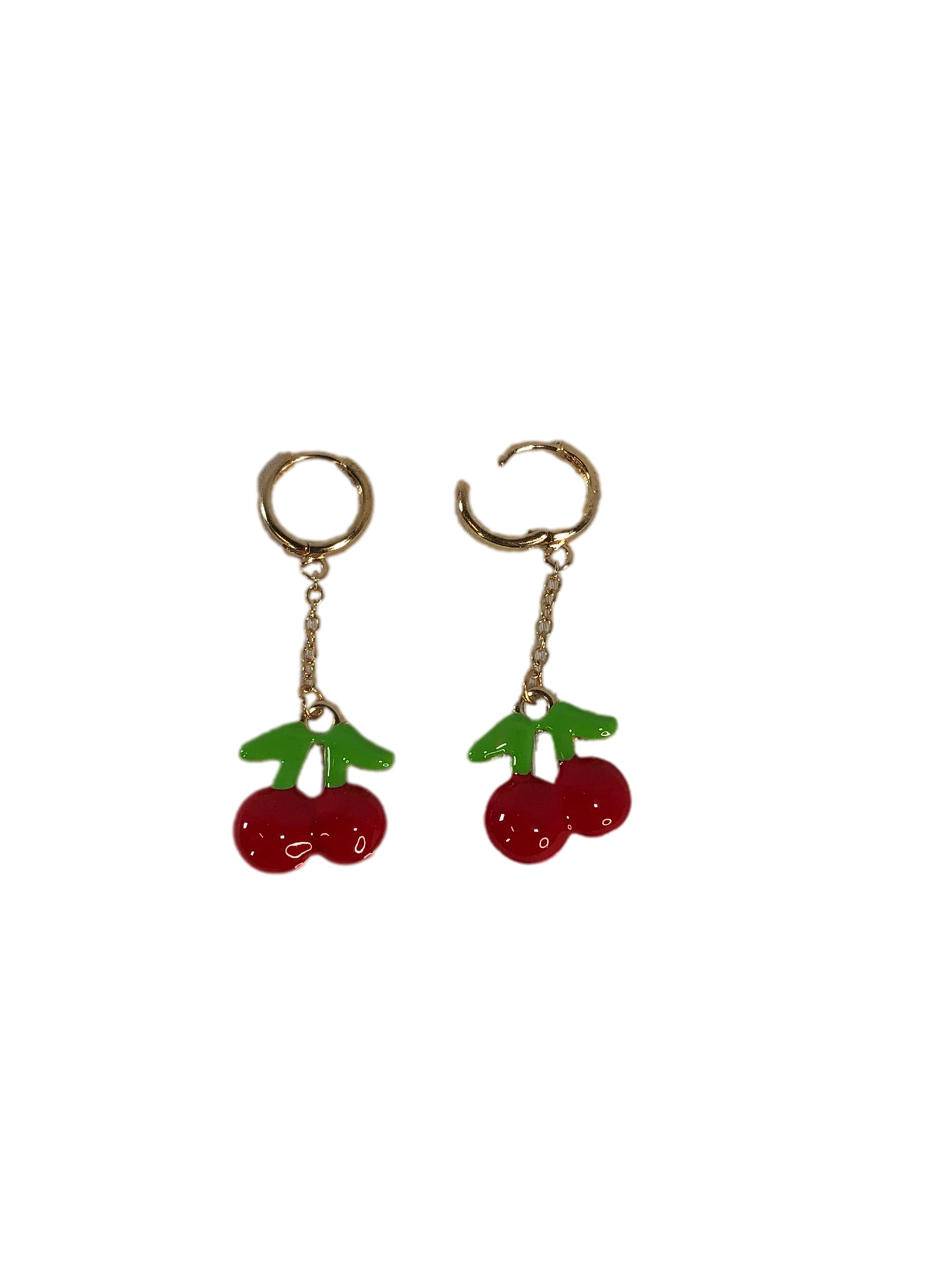 Golden Cherry Dangle Earrings for Women and Girls