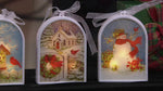 Set of 5 Illuminated Ornaments with Gift Boxes by Valerie