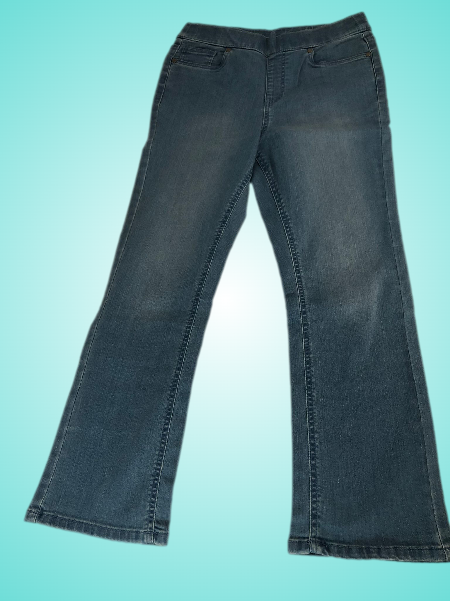 Isaac Mizrahi Live! Regular True Denim Pull-On Crop Baby Boot Jeans