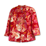 Isaac Mizrahi Live! Watercolor Floral Print Knit Jacket