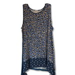 LOGO Layers by Lori Goldstein Animal Printed Tank Top with Contrast Hem