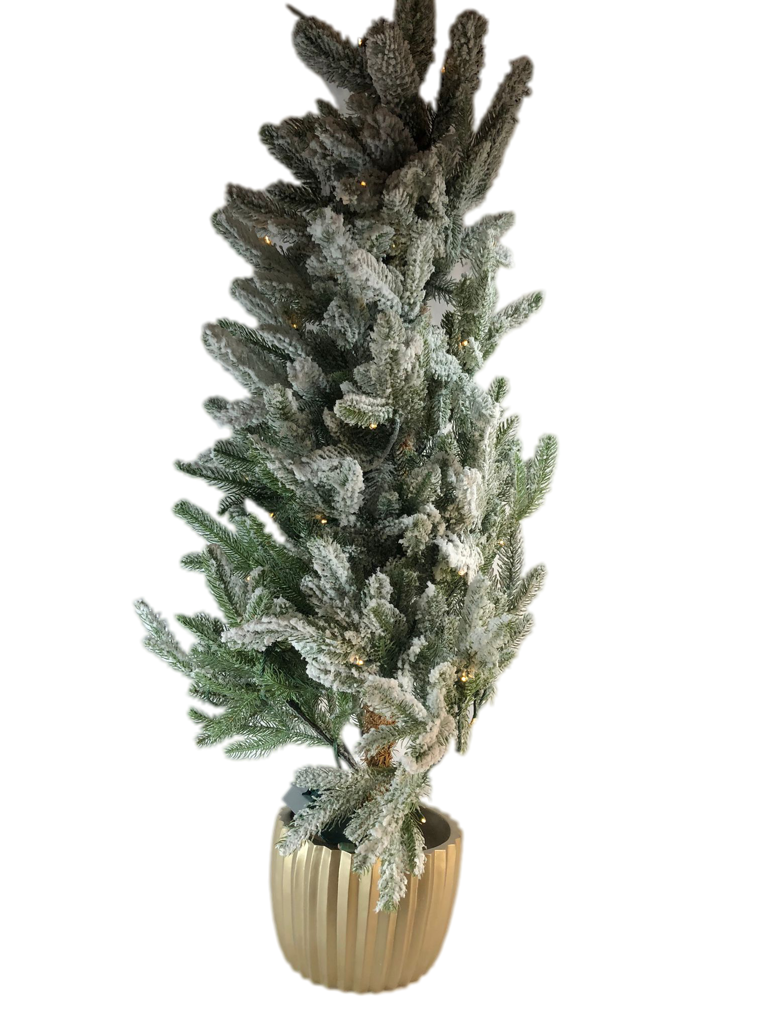 Martha Stewart 48" Downswept Frosted Potted Tree