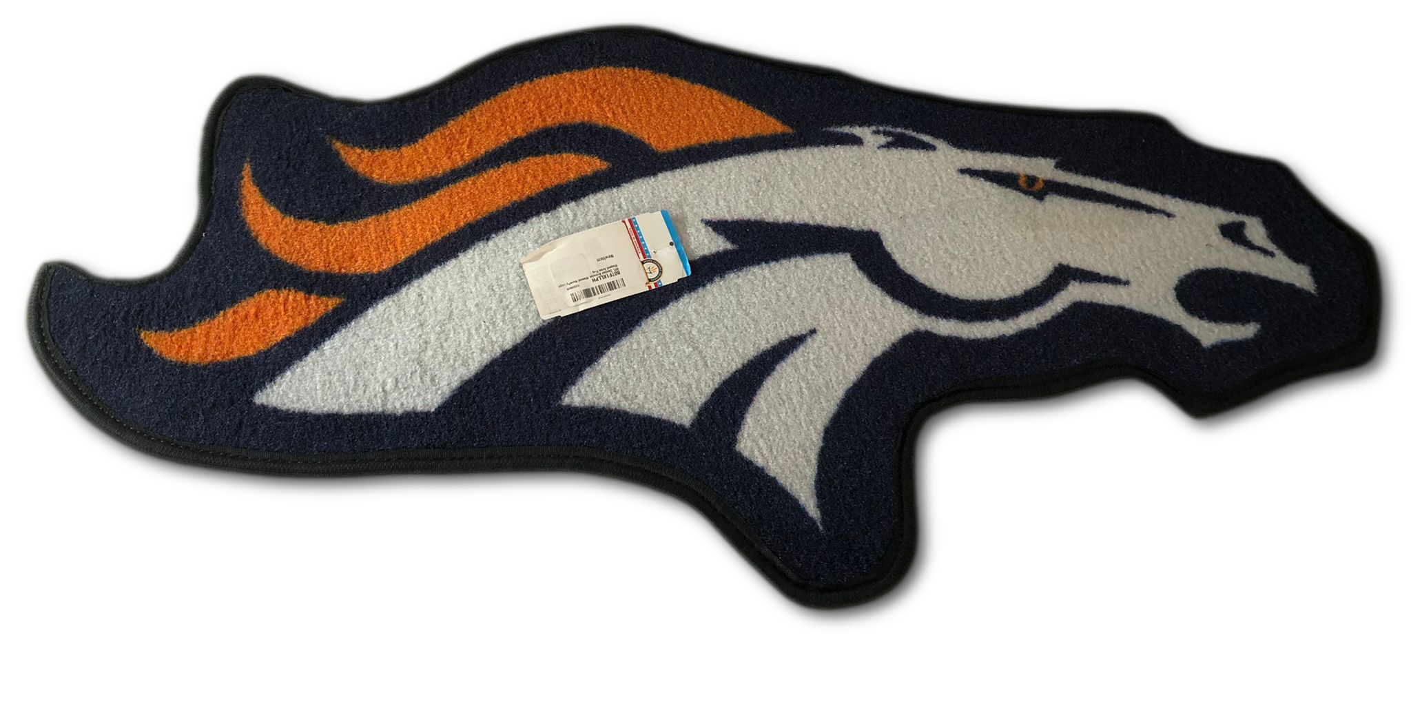 NFL Denver Broncos Mascot Novelty Logo Shaped Area Rug