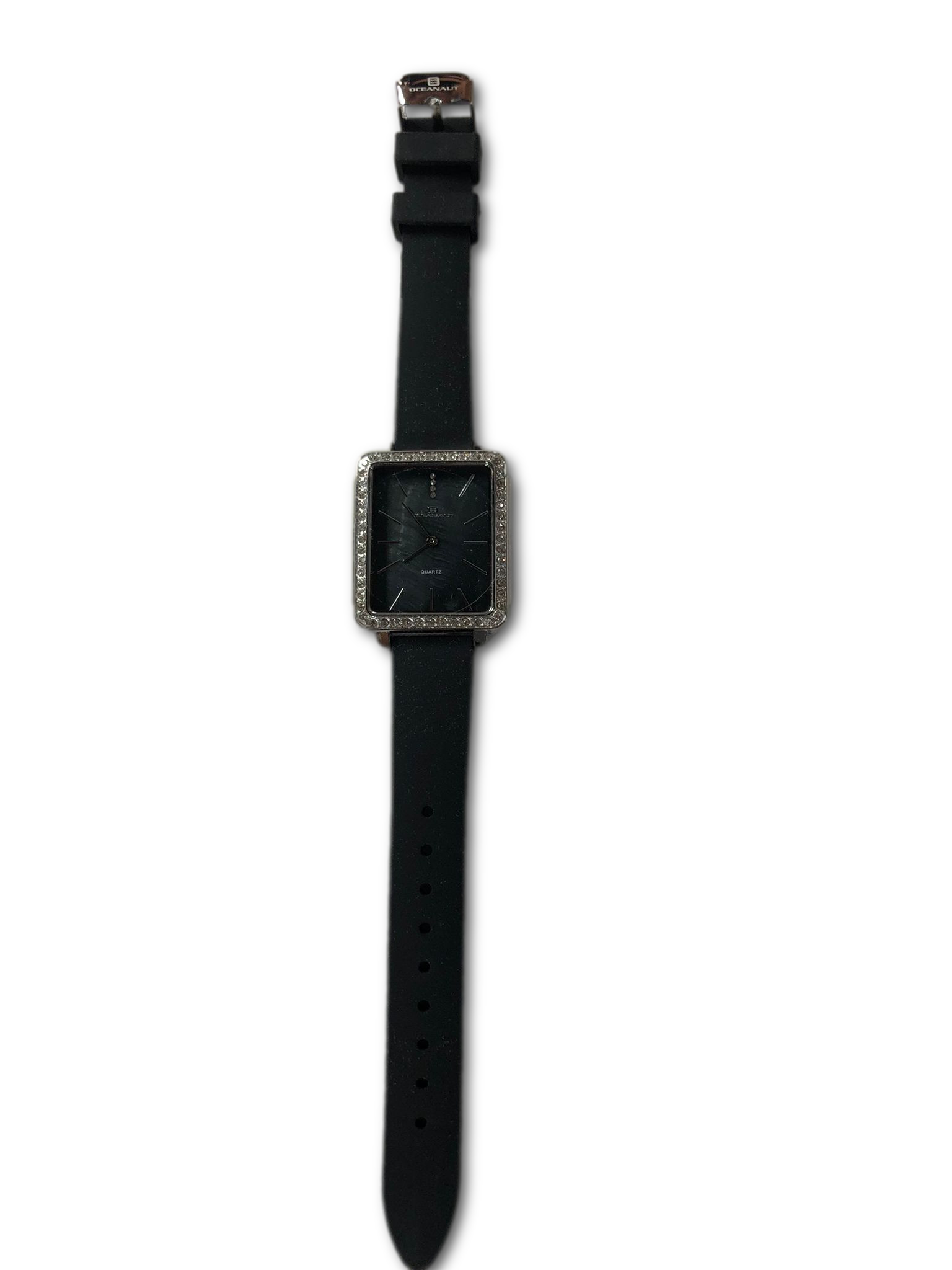 Oceanaut Women's Stainless Steel Quartz Rubber Strap, Black, 16 Casual Watch (Model: OC0271)