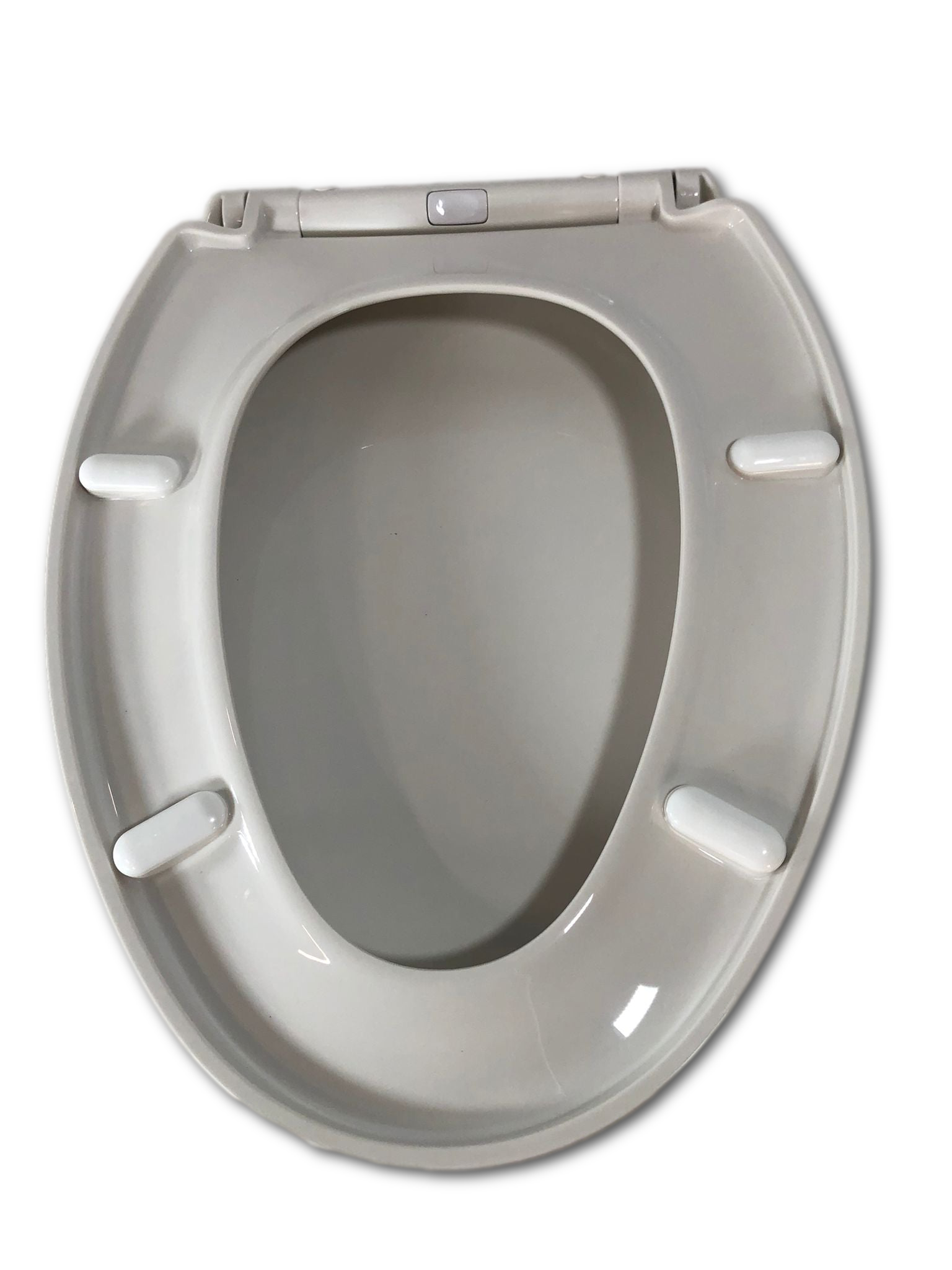 Quiet-Close Elongated Closed Front Toilet Seat (White)