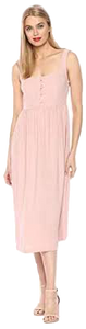 Rachel Pally Rose Quartz Linen Gianna Dress Large