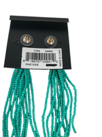 Rebecca Minkoff Calla Tassel Earrings Turquoise/Gold One Size