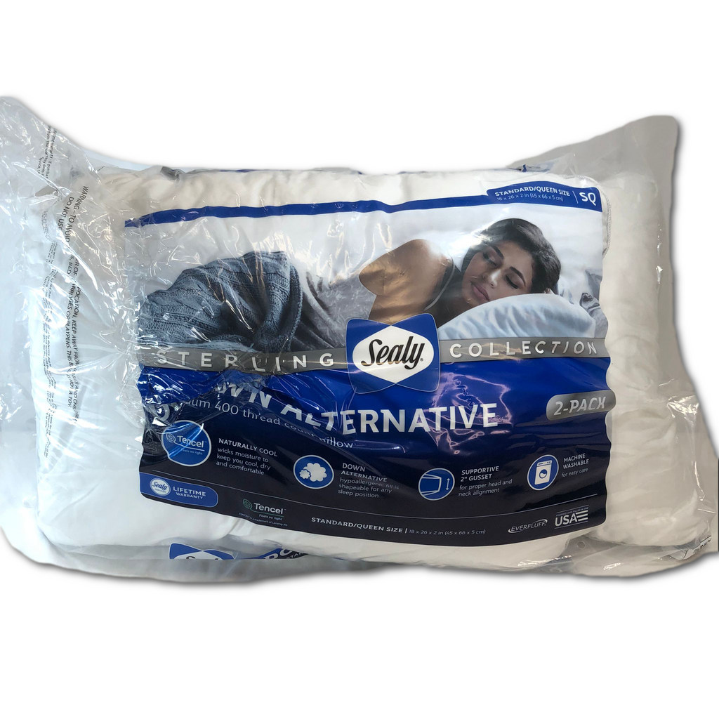 Sealy Sterling Collection Down-Alternative Pillow, 2-pack