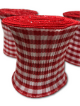 Set of (3) 5" x 15' Checked Ribbons by Valerie