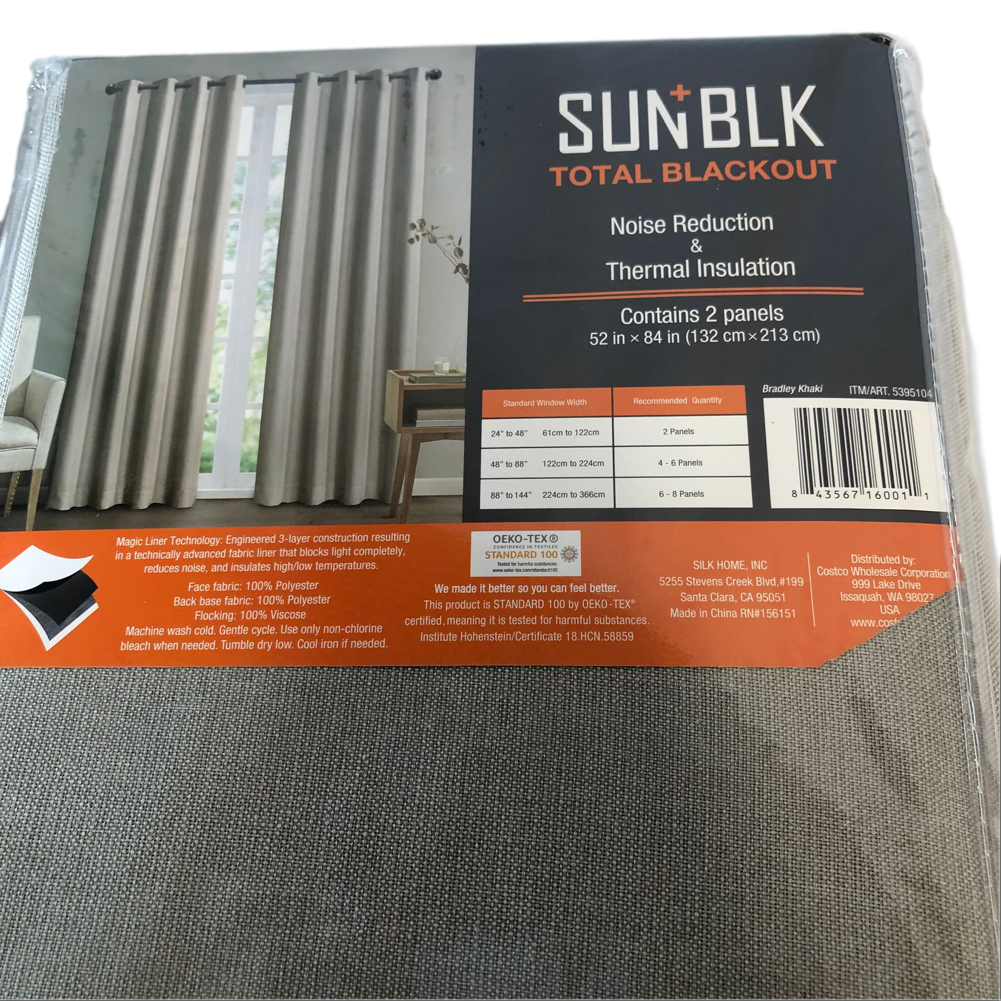 Silk Home Delta Blackout Curtains, 2-Pack