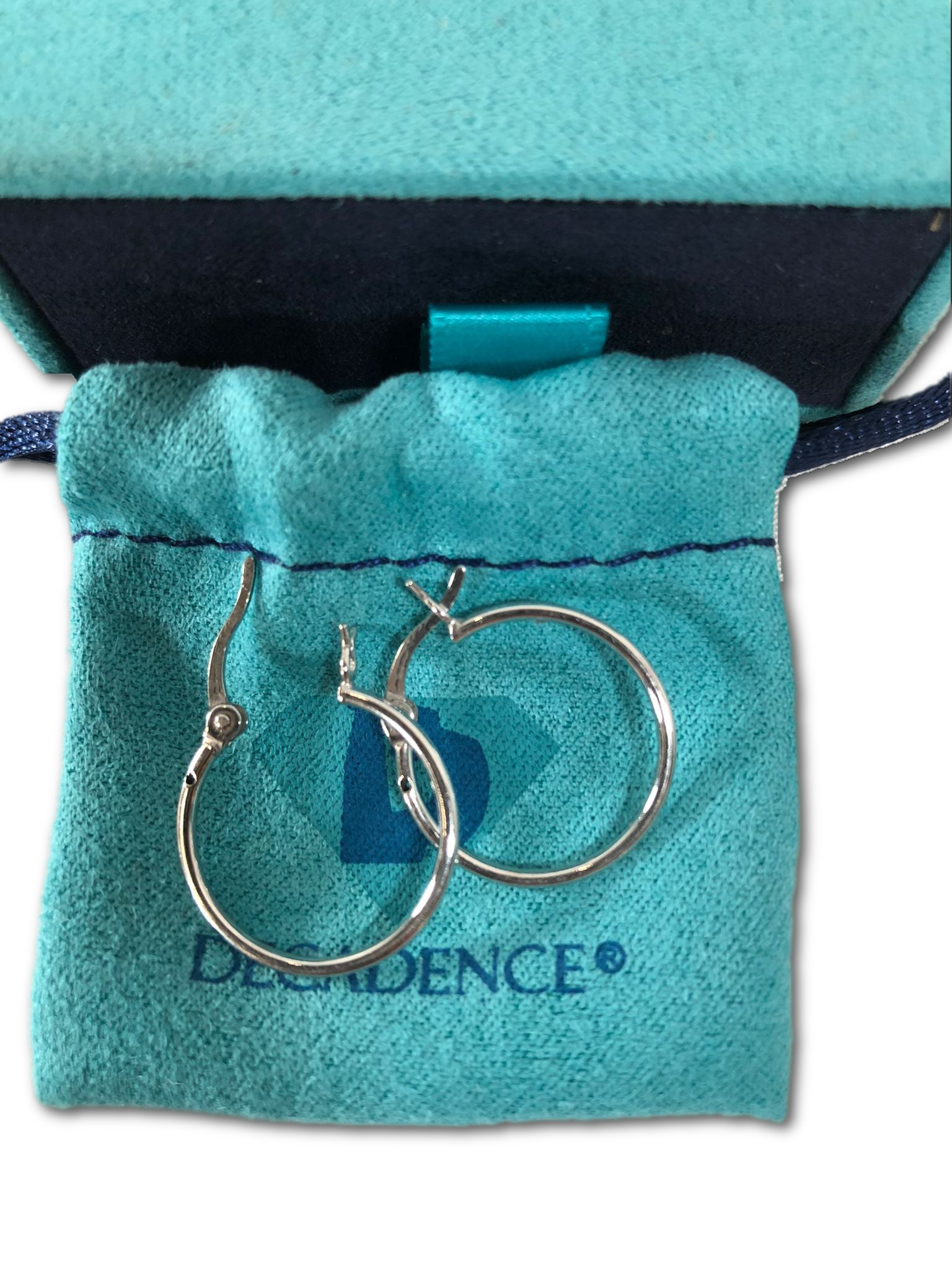 Sterling Silver Polished Basic Hoop Earrings for Women | 1.25x18mm Round Hoop Earrings | Secure Snap Bar Closure | Shiny Classic Earrings