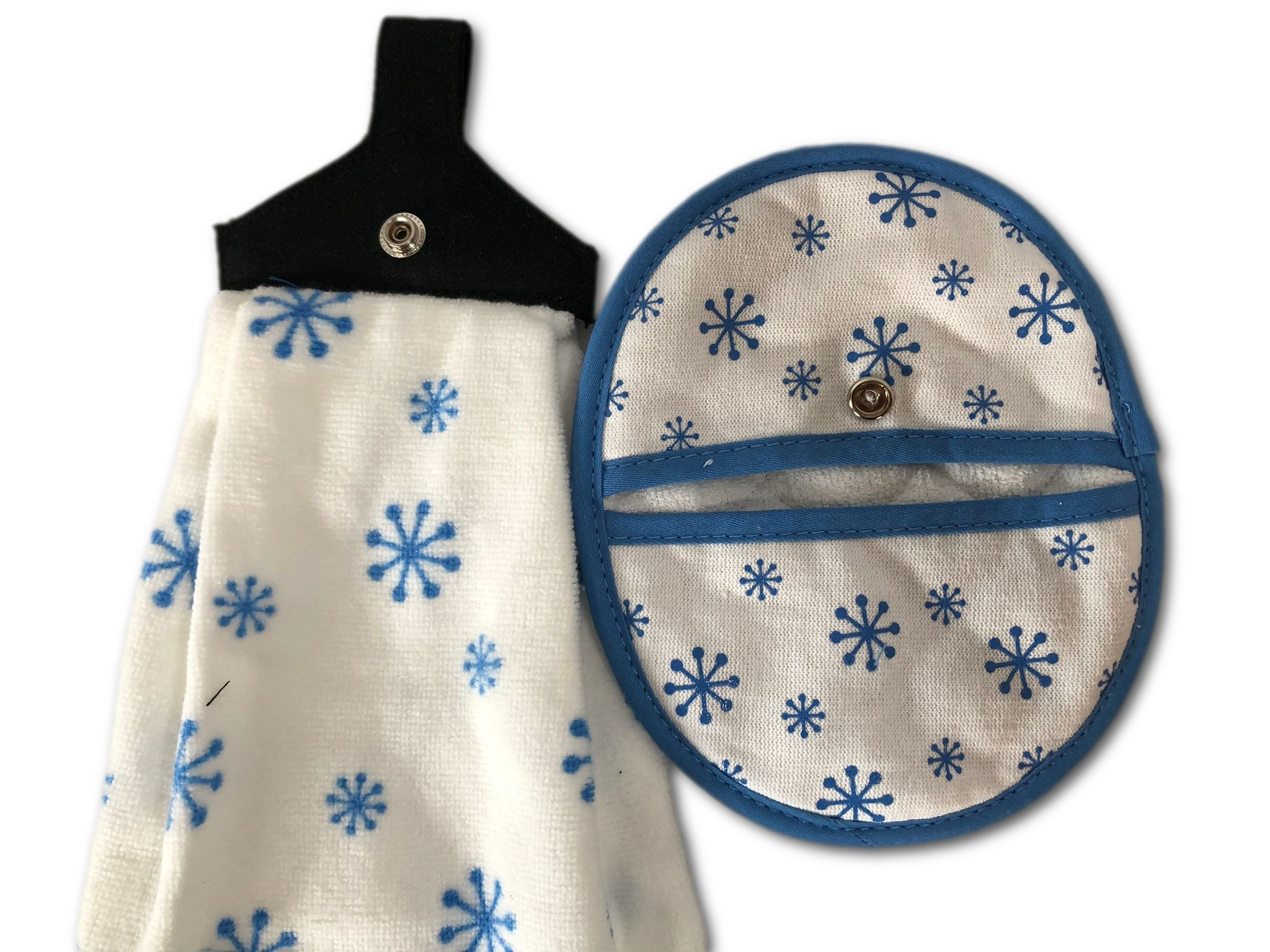 Temp-tations Set of 2 Seasonal Kitchen Towel and Mitt Set