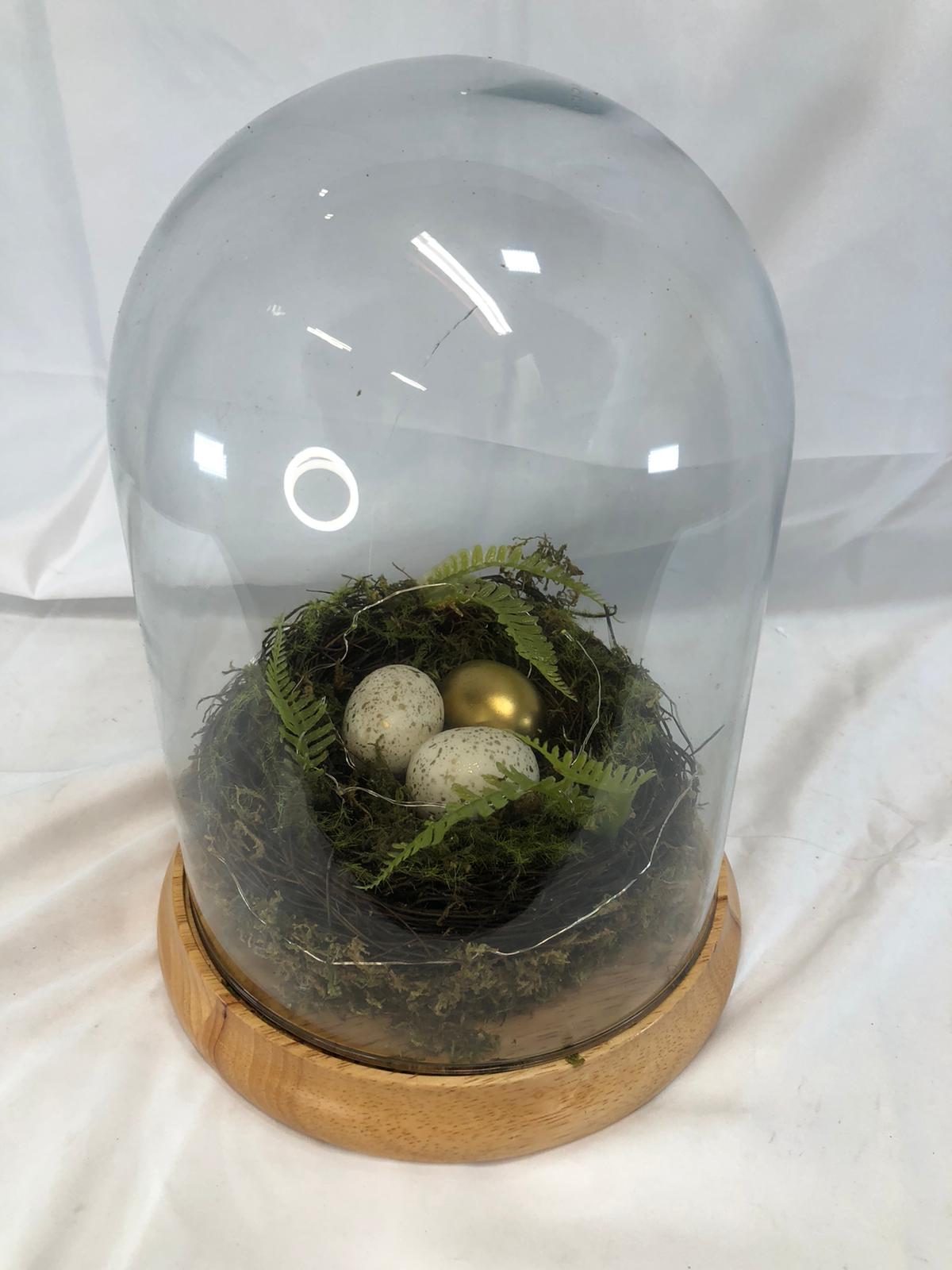 "As is" Martha Stewart Illuminated Spring Nest Cloche
