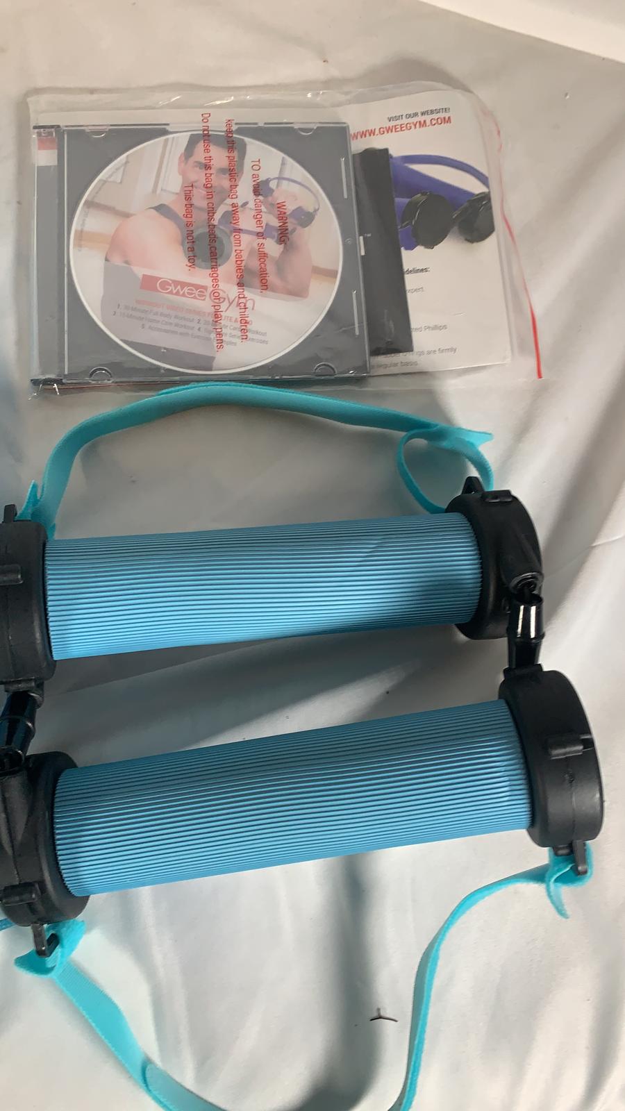 Gwee Gym Lite Resistance Band Workout System with DVD and Echelon App