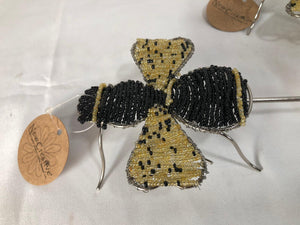 Set of 3 Indoor/Outdoor Decorative Metal Bees by New Creative