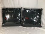 Peace Love World Set of 2 18" x 18" Vintage Terry Pillows