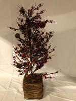 "As is" Home Reflections 30" Tabletop Twig Tree With Vine Base