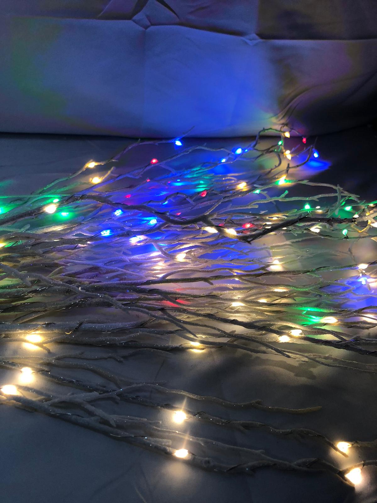 Bethlehem Lights 2-Pack LED Glitter Sprigs with Color-Flip Feature