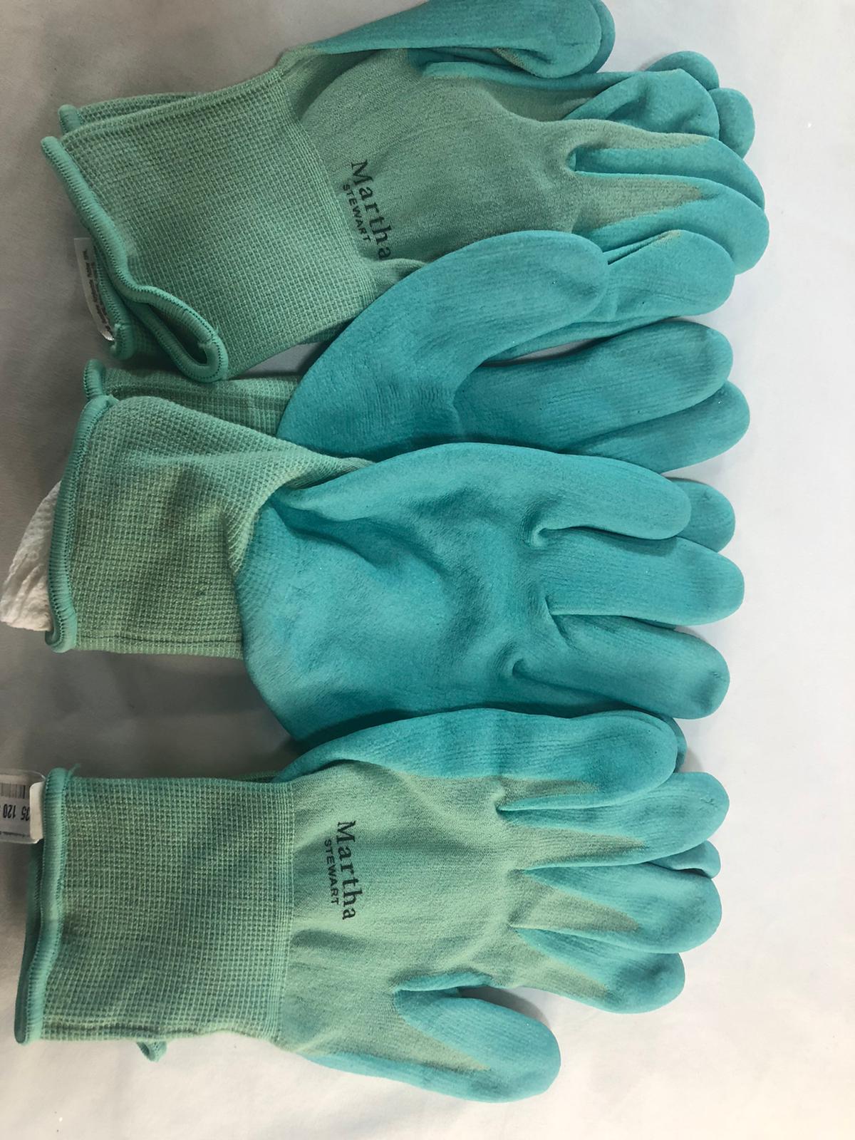 Martha Stewart 3 Pair Non-Slip Grip Garden Gloves