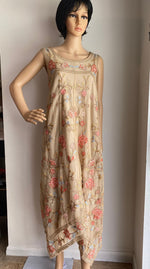 Tolani Collection Sleeveless Embroidered Mesh Midi Dress