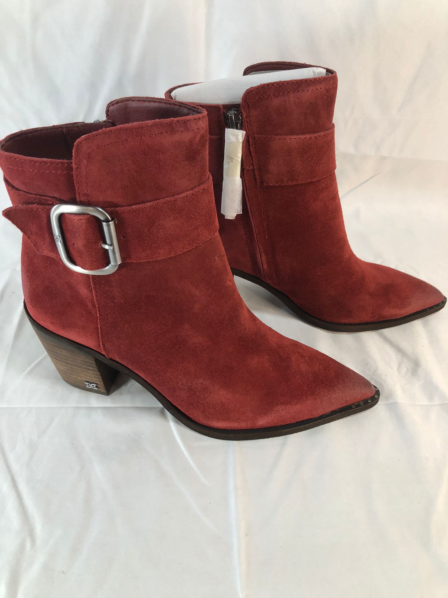 Sam Edelman Suede Ankle Boots with Buckle - Leonia