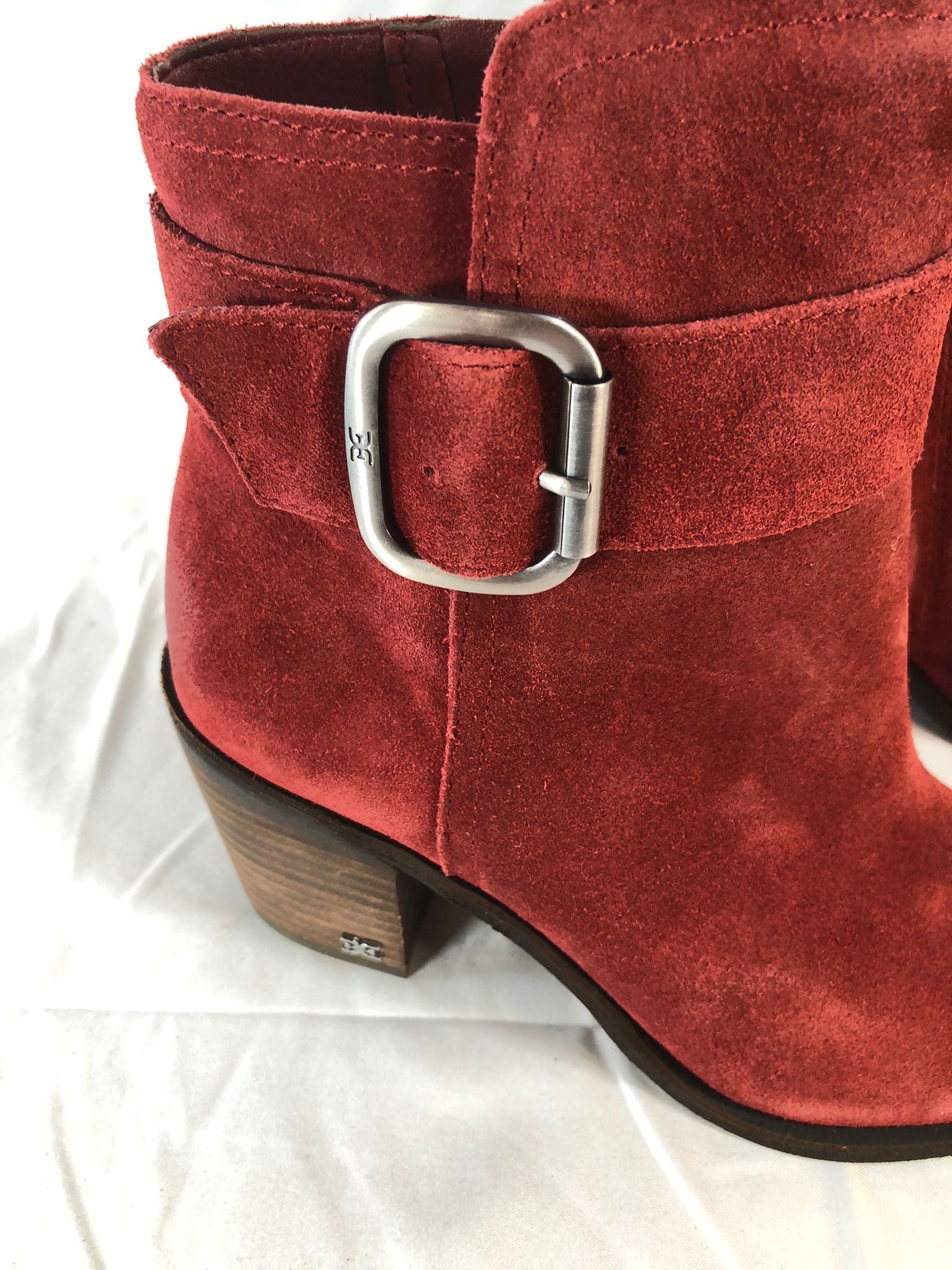 Sam Edelman Suede Ankle Boots with Buckle - Leonia