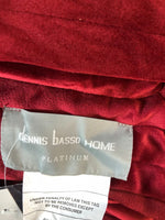 Dennis Basso Platinum 50" x 60" Faux Fur Throw w/Velvet Border