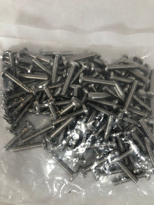 Stainless Steel #8-32 Binding Head Machine Screws - 7/8" Long (Pack of 100)