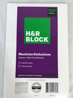 H&R Block Tax Software Deluxe + State 2020 with 3.5% Refund Bonus (Physical Code by Mail)
