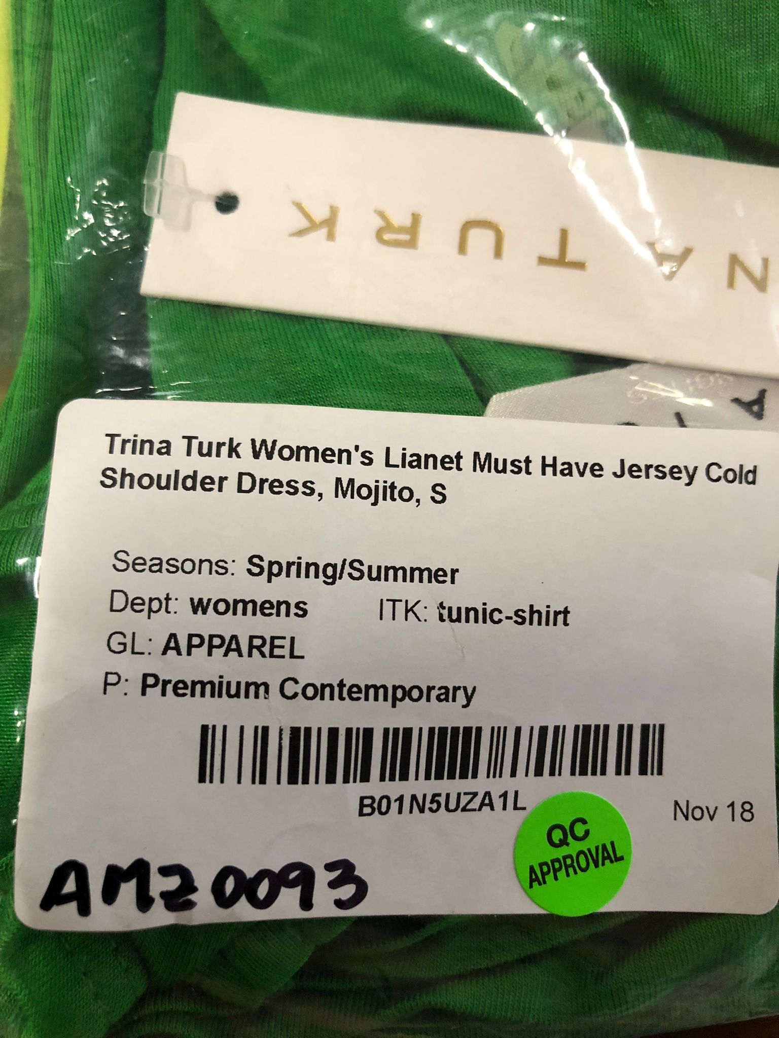 Trina Turk Women's Lianet Must Have Jersey Cold Shoulder Dress