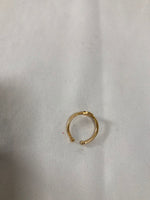 Alex and Ani Women's Initial "X" Adjustable Ring, 14kt Gold Plated