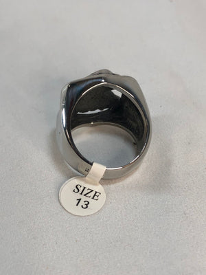 Vintage Punk Stainless Steel Ring for Men and Women - Size 13