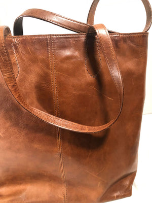 Frye Antique Leather Melissa Tote Bag with Laptop Sleeve