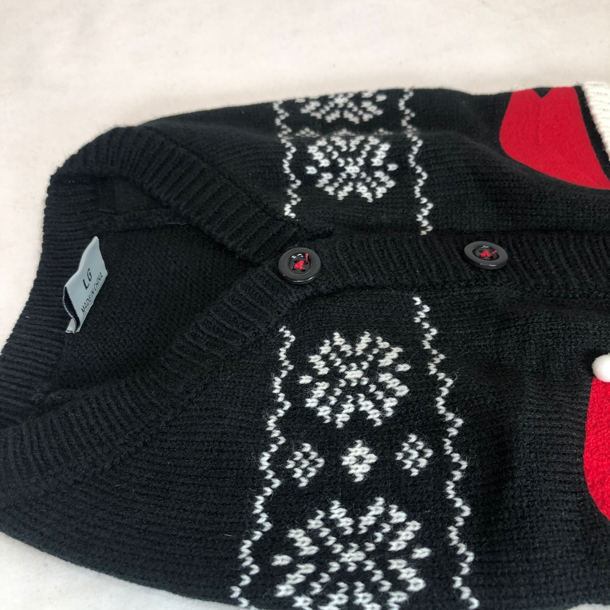 The Worthy Dog Santa Cardigan Sweater
