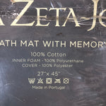 Casa Zeta-Jones 100% Cotton 27" x 45" Cloud Bath Mat with Memory Foam
