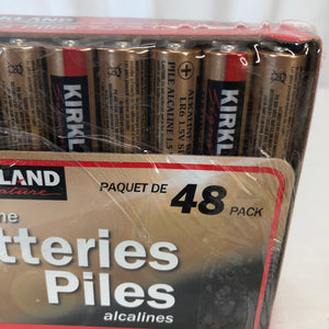 As is Kirkland Signature AA Alkaline Batteries, 48-count