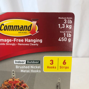 3M Command Hanging Hooks, 2-pack