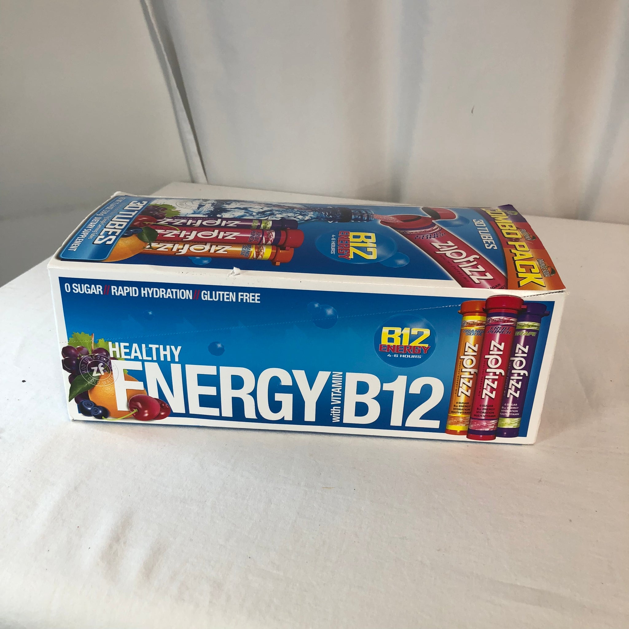 "As is"  Zipfizz Energy Drink Mix, Variety Pack, 25 Tubes