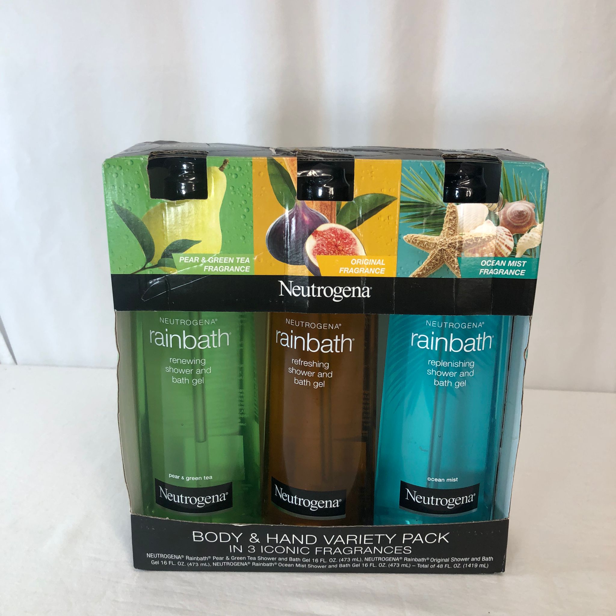 Neutrogena Rainbath Shower & Bath Gel, Variety Pack, 16 fl oz, 3 ct