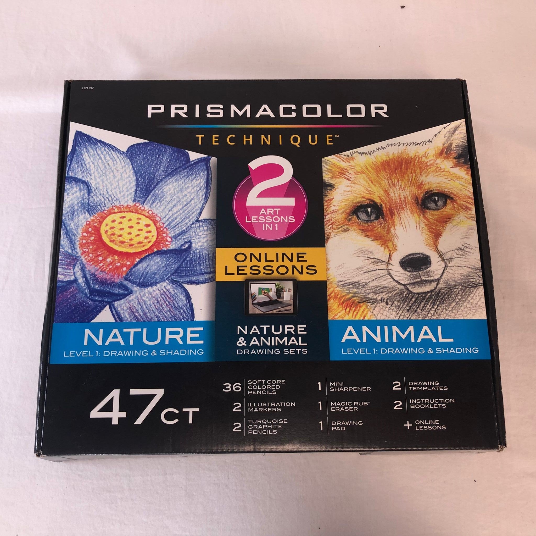 Prismacolor Technique, Art Supplies with Digital Art Lessons, Level 1 Bundle, 47 Count